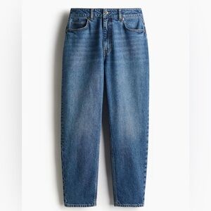 H&M HIGH RISE SLIM LEG MOM JEANS